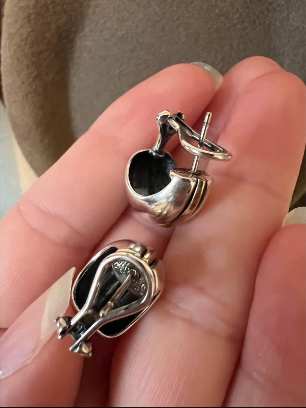 James Avery Polished Sterling Silver Sculpted Drop Earrings - Silver - Picture 3 of 3